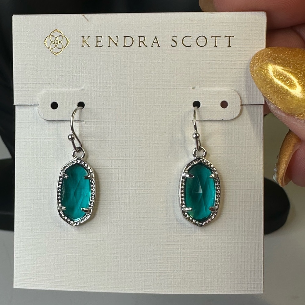 Kendra Scott Teal Drop Earrings